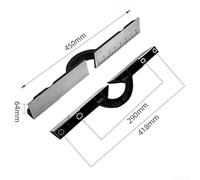 Aluminum Cutting Machine Fence Baffle, 450 mm × 63 mm × 42 cm, for Saw Machines, Precision Scale-Guided Alignment, Thickened Cast Iron-Aluminum Construction, Workshop Use