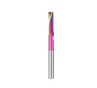 Aluminum Cutting Router Bit 1/8 Inch Shank One Flute Spiral End Mill Super Coated CNC Milling Cutter Carbide Milling Tools(3.175x3.175x6L)