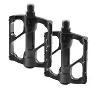 Aluminum Cycle Pedals - Lightweight Metal Foot platforms, Non-Slip Cleat Style Grip | Robust Weather-Resistant Structure, Stable Safe Power Transfer, Urban Commuters Trail Touring Gravel Fitness Bikes