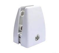 Aluminum Desk Clamps for Partition Screens Adjustable Design Ensures Compatibility with 2mm to 18mm Panel Thickness (White)