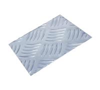 Aluminum Diamond Tread Plate Flat Sheet， Aluminium Chequer Tread Plate 200mm X 1.5-5mm Thickness Pack Of 11(Thickness:4mm)