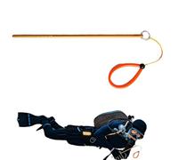 Aluminum Diving Pointer Stick And Tank Banger - Underwater Probe With Measuring Scale | Tickle Stick And Marine Life Lanyard, Adjustable Lanyard And P Bolt