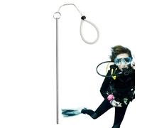 Aluminum Diving Pointer Stick And Tank Banger - Underwater Probe With Measuring Scale | Tickle Stick And Marine Life Lanyard, Adjustable Lanyard And P Bolt