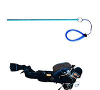 Aluminum Diving Pointer Stick & Tank Banger - Underwater Probe with Measuring Scale | Tickle Stick & Life Lanyard, Adjustable Lanyard & P Bolt