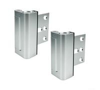 Aluminum Door Security Lock 2-Pack 800lb Exit Safety Aluminum | Strong Aluminum Body, Grooved Security Profile, Fast Interior Release, Simple Setup, for hotel And Home Doors