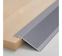 Aluminum Door Threshold Strips | 90 * 10cm Floor Transition Strip | Drop Gap Covering Joining Trim | for Bridging Gaps Between Flooring or Wood and Tiles(Grey)