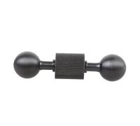 Aluminum Double Ball Head Bracket 1/4” Threaded Adapter Motorcycle Mount For Action Camera Phone Dashboard Installation Motorcycle Live Streaming Mount