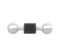 Aluminum Double Ball Head Bracket 1/4” Threaded Adapter Motorcycle Mount For Action Camera Phone Dashboard Installation Motorcycle Live Streaming Mount
