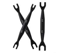 Aluminum Double End Spanner Set For 1/10 Rc Car Compatible With For Tamiya Axial Scx10 Open End Wrench Tools 3-4mm 4.5-5mm 5.5-7mm Metric Sizes 3pcs Pack(blue)