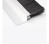 Aluminum Double Layer Garage Door Brush Sweep | H Type And F Type, Multiple Sizes, Garage Door Sealing: , Insect, Weather Barrier(H Type,3.5in/9cm)