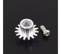 Aluminum Driving Gear 15T Upgrade Part Compatible with 1 18 Scale RC Car Models Compatible With A949 A959 A969 A979 K929 Remote Control Vehicles(Silver)