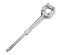 Aluminum Drum Wrench for 10, 15, 20, 30 & 55 Gallon Barrels - Non-Sparking, Ergonomic Opener Tool with 2-Inch and 3/4-Inch Fitting