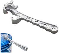 Aluminum Drum Wrench, Multi-Function Metal Bucket Opener, 5 Gallon Bucket Opener, Lid Remover Opener Tool for Opening 10 15 20 30 55 Gallon Drum, Fits 2" and 3/4" Bung Caps, Home Industrial Use
