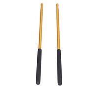 Aluminum Drumstick Musical Instrument Accessory Professional Jazz Drumsticks with NonSlip Handle for Drum Practice Beginner Advanced Drummers RustProof Durable Strong 40.5cm 2 Pack (Yellow)