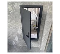 Aluminum Drywall Access Panel Insulated, Plumbing Wall Hole Cover Access Door Built-in Service Shaft Doors with Lock & Key, False Large Small Louvered Fnish Inspection Hatch(Gray,14x34in/36x86cm)