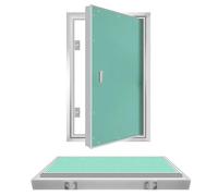 Aluminum Drywall Access Panel, Paintable Damp-Proof Plasterboard, Drywall Access Panels, Customizable Size,for Hospitals/Schools Wall Hole Cover Plate(Right opening,16x31in)