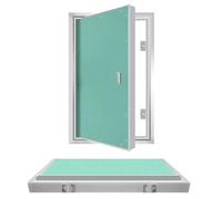 Aluminum Drywall Access Panel, Paintable Damp-Proof Plasterboard, Drywall Access Panels, Customizable Size,for Hospitals/Schools Wall Hole Cover Plate(Left opening,16x24in)