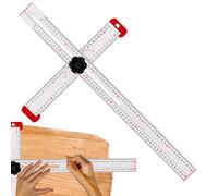 Aluminum Drywall T Square - Woodworking Measuring Tool, Precision Square Ruler for Carpentry | Aluminum Alloy Scribing Tool Architect Ruler, Professional Woodworking Measuring Instrument