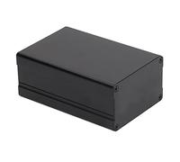 Aluminum Electric Box, Junction Enclosure Case, Split Type DIY Enclosure with Heat Dissipation, 46x76x110mm Black for Circuit Board and Industrial Equipment (Glossy Style)