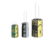Aluminum Electrolytic Capacitor 250V 22UF 33UF 100UF High Frequency Low Capacitors DIY 2000Hours BIANMTSW(250V22UF 10x17)
