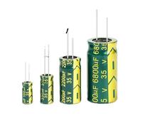 Aluminum Electrolytic Capacitor 35V 47UF 100UF 220UF 330UF 470UF 3300UF High Frequency Low Capacitors DIY 2000Hour BIANMTSW(35V6800UF 2PCS)