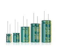Aluminum Electrolytic Capacitor 400V 2.2UF 4.7UF 6.8UF 10UF 15UF 22UF 33UF 47UF 68UF 82UF 100UF High Frequency Low ICXLPMC(400V150UF-10PCS)