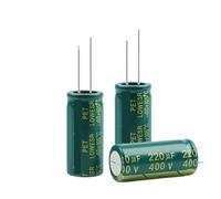 Aluminum Electrolytic Capacitor 400V 2.2UF 4.7UF 6.8UF 10UF 15UF High Frequency Low Capacitors DIY 2000Hours Long Life BIANMTSW(400V4.7UF 10PCS)