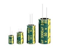 Aluminum Electrolytic Capacitor 50V 1UF 4.7UF 10UF 22UF 47UF 100UF 220UF High Frequency Low DIY 2000Hours BIANMTSW(50V330UF 10PCS)