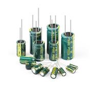 Aluminum Electrolytic Capacitor 6.3V 10V 16V 25V 35V 50V 63V 100V 400V 450V High Frequency Low Capacitors DIY 10/50/100Pcs ICXLPMC(50V2200UF 20Pcs)