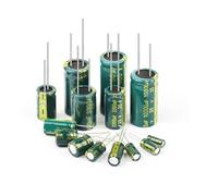 Aluminum Electrolytic Capacitor 6.3V 10V 16V 25V 35V 50V 63V 100V 400V 450V High Frequency Low Capacitors DIY 10/50/100Pcs BIANMTSW(6.3V1500UF 100Pcs)
