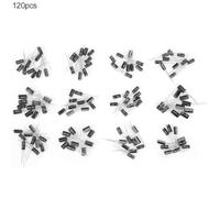 Aluminum Electrolytic Capacitors Set Miniature Wide Capacity Stable Performance Computers Data Processing Telecommunication Industrial Control 120pcs 1uF-470uF E Cap Assortment