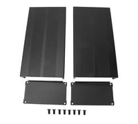 Aluminum Electronic DIY Circuit Board Project Cooling Case 55 x 106 x 200mm Aluminum Box Enclosure Protective ((Sand black with bent plate))