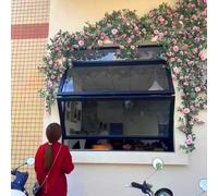 Aluminum eless Vertical Folding, Perfect for Retail Stores, Cafés, Basements & Service Counters - 100x110cm (39.4x43.3in)