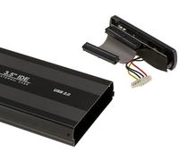 Aluminum Enclosure For 3.5" IDE Hard Drive 40 Pin USB 2.0 Link - Black Or Gray