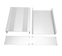 Aluminum Enclosure PCB Instrument Cooling Box Electronic for Circuit Board DIY Silver 2.1 * 5.7 * 7.9in