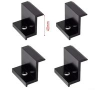 Aluminum End Clamp Set 4Pcs for PV Solar Panels, Strong and Weather Resistant, Suitable for Different Frame Heights (40mm)