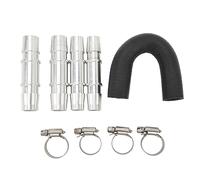 Aluminum Engine Heater Bypass Kit, with 5/8in 3/4in Heater Hose Connectors Replacement Universal for Most Common Heater Hoses