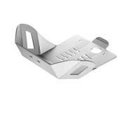 Aluminum Engine Skid Plate For KLR650 2022-2024 Bottom Engine Mud Guard 6mm Front Skid Plate Lower Bash Cover(Silver)
