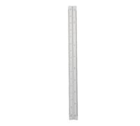 Aluminum Engineer Scale Triangle, 30cm, Multi - Scale 1:20 to 1:125, Gold - Durable Construction, High Accuracy for Architects and Engineers (Silver)