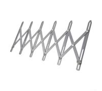 Aluminum Expanding Sewing Gauge 6-24 Inch Flexible Ruler | Buttonhole Spacing Pleats Drapery Woodworking Precise Measurement Tool Silver Long Version 8 Heads(Short 6-head)