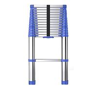 Aluminum Extension Ladder, 8m-2.6m Adjustable Height, Load Capacity 150kg, Ideal for Roof Top Tents