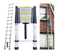 Aluminum Extension Straight Ladder 16.4FT Non-Slip Extending Attic Loft Ladder, Lightweight Folding, 13 Steps, 150Kg/330lb Load Capacity