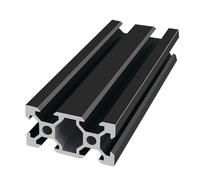 Aluminum Extrusion，2040 Black V Type Slot Profile 20x40mm Anodized Extrusion Frame Rack Linear Rail Woodworking Extruded Rail(700mm)(750mm)