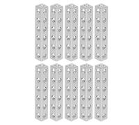Aluminum Extrusion L Shaped Beam, Square Beam with Through Holes, Lightweight High Strength Resistant Aluminum Alloy Profile for Robot Building and DIY Projects (3106-0006-0048)