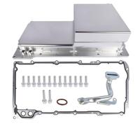 Aluminum Fabricated Front Sump Oil Pan Kit 7-QT Polished Compatible With GM LS1 LS2 LS3 LS6