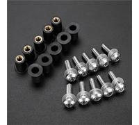 Aluminum Fastener Motorcycle Windscreen Screws Kit For HO&NDA Grom 125 MSX125 2016-2020 Windshield Nuts Bolts Fastener Motobike Fairing Screen Screw Bolt(Silver)