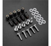 Aluminum Fastener Motorcycle Windscreen Screws Kit For Suzuki GSX-8R GSX 8R GSX8R 2024-2026 Fairing Bodywork Screws Bolts Nuts Kits Motobike Fairing Screen Screw Bolt(Silver)
