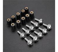 Aluminum Fastener Motorcycle Windscreen Screws Kit Windshield Nuts Bolts Fastener Motobike Fairing Screen Screw Bolt(Silver)