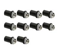 Aluminum Fastener Motorcycle Windshield Bolts Kit For HO&NDA F4i VFR800 VFR-800 Windscreen Fastener Fairing Screw Nuts Motobike Fairing Screen Screw Bolt(Silver)