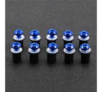 Aluminum Fastener Motorcycle Windshield Bolts Kit For HO&NDA For Dominator NX650 J-X NTV 650 Windscreen Fastener Fairing Screw Nuts Motobike Fairing Screen Screw Bolt(Blue)